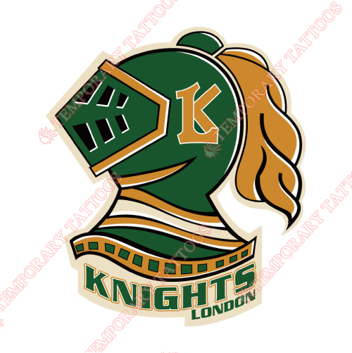 London Knights Customize Temporary Tattoos Stickers NO.7338
